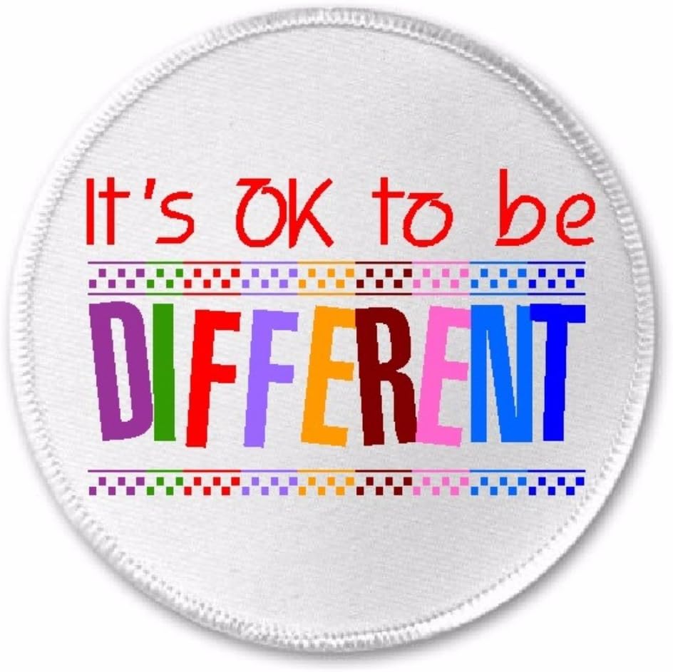 It's OK to Be Different 3" Sew/Iron On Patch Autism