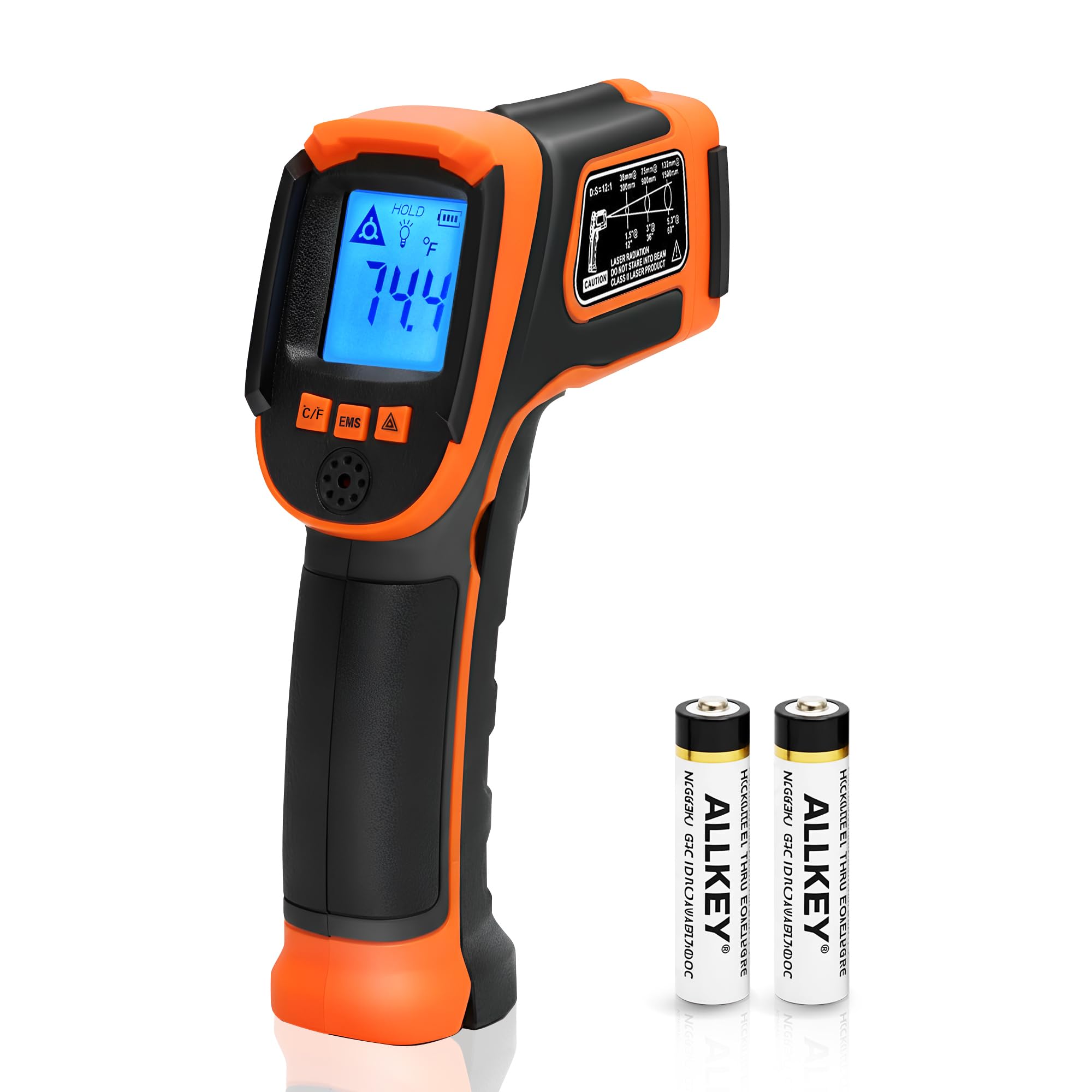 Infrared Temperature Gun - Handheld Surface Infrared Thermometer for Griddle, Grill, Pizza Oven, Candy, & A/C - Laser Thermometer Gun -58F to 1112F - Surface Temp Gun