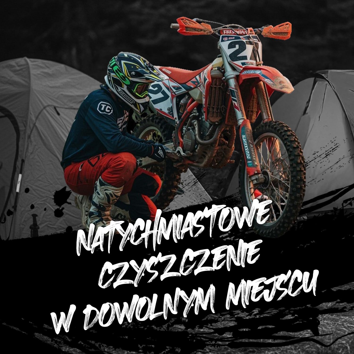 ERRECOM 1000 Miglia Zestaw do Czyszczenia Rowerów: JET GUN PRO+ Przenośna Myjka Ciśnieniowa ze Zbiornikiem na Wodę 8 L, BKR 1101 Środek Czyszczący do Rowerów 1L, Bike Cover Pokrowiec na Rower