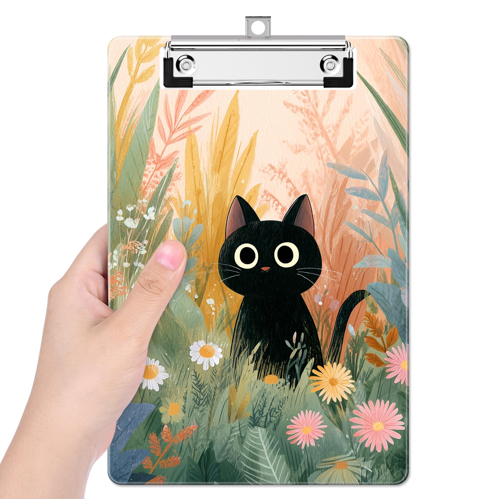 Small Plastic Clipboard 6 x 9 in, Standard A5 Size Fashion Clip Board