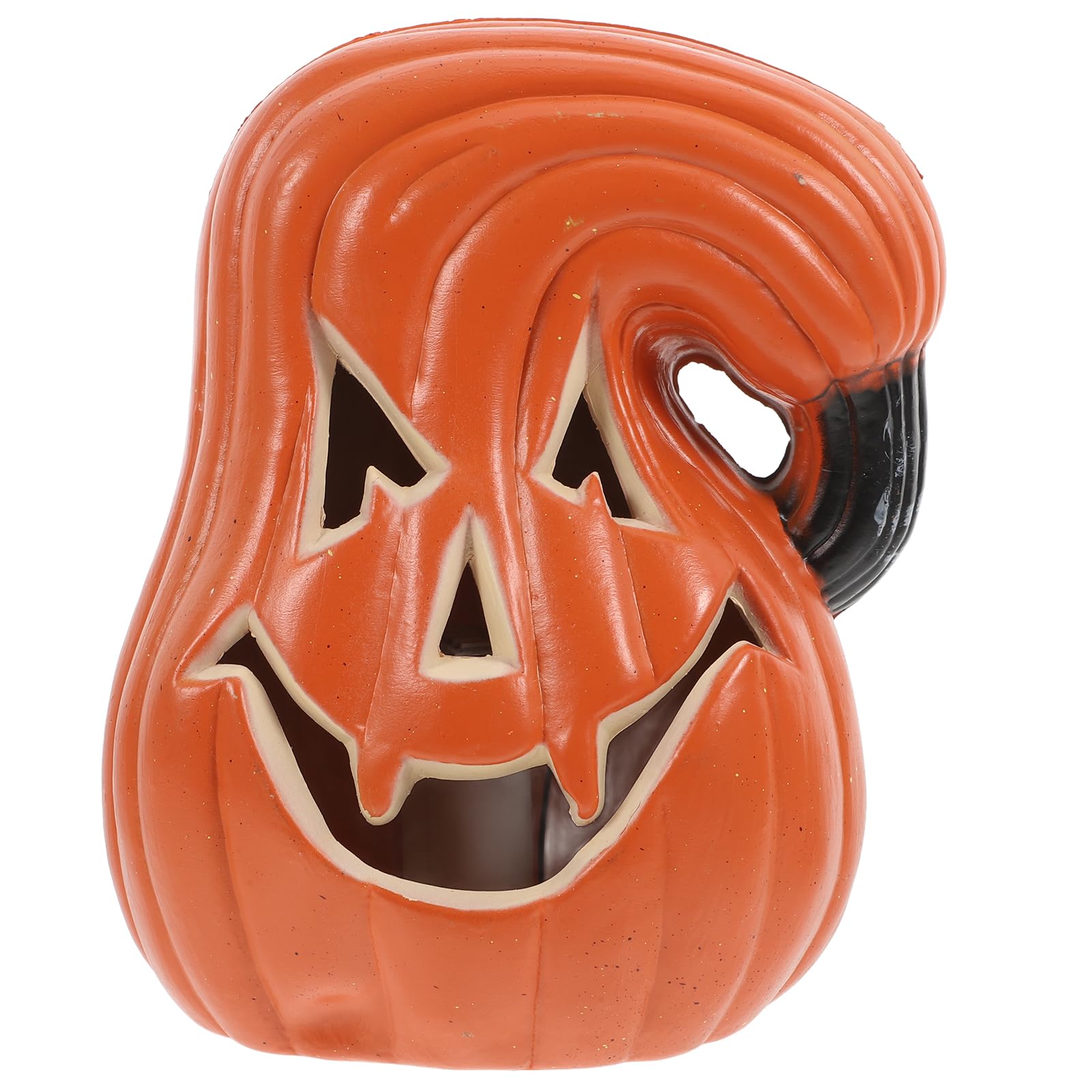 Holibanna 1pc Plastic Pumpkin Lantern Jack- o- Lantern Glowing Haunted House Operated LED Lights Lamp Party Ornament Halloween Party Festival
