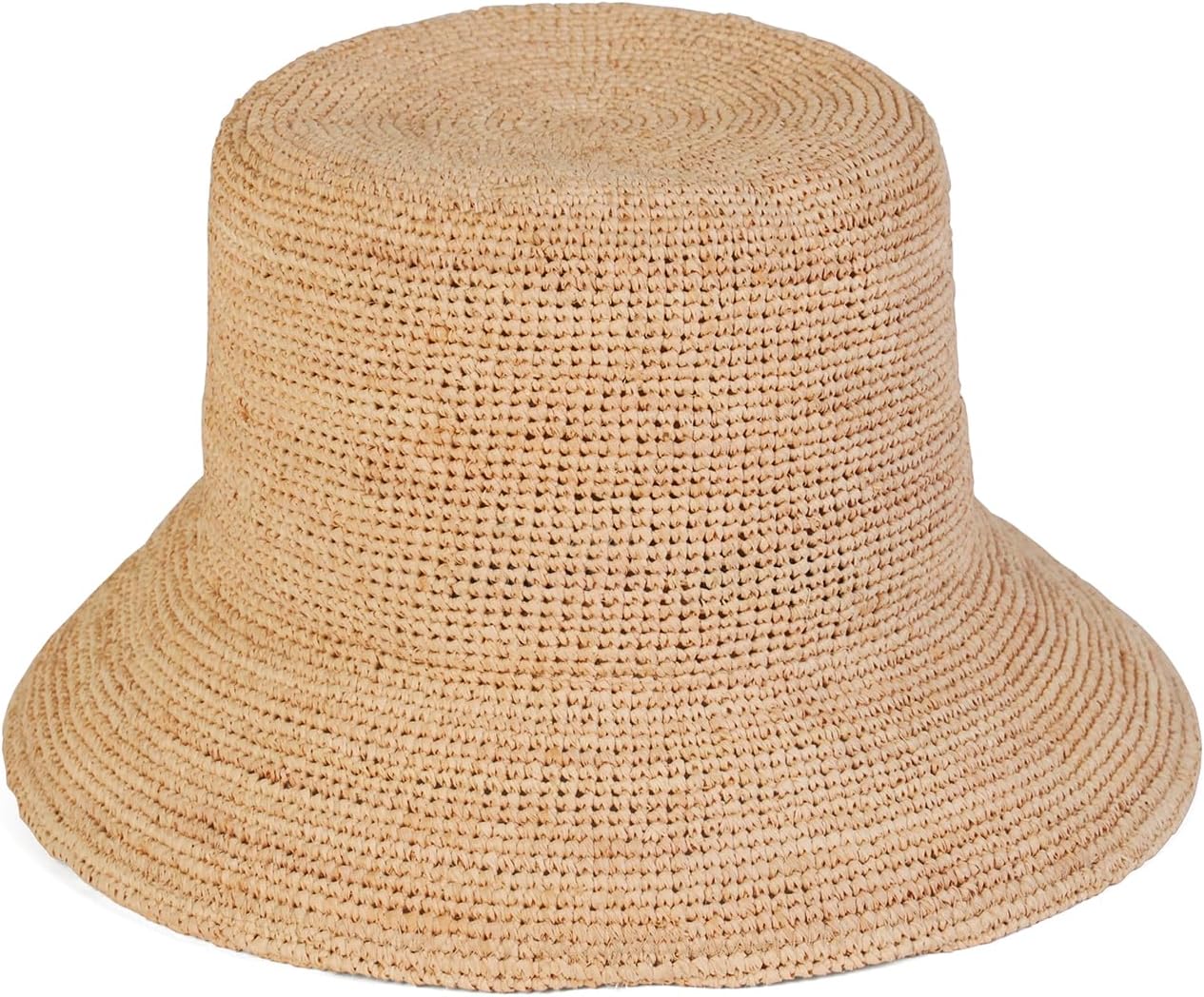 Lack of Color The Inca Bucket Wide – Raffia Straw Hat for Women, Hand-Crocheted Bucket Hat for Sun and Beach Days