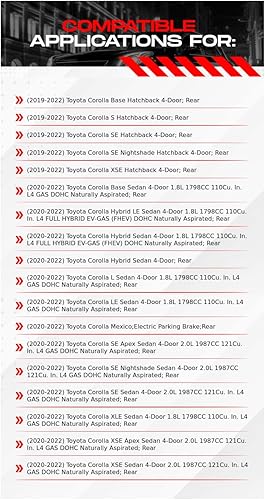 Miniatura 2 de R1 Concepts Frenos traseros y rotores | Hardware incluido | Kit de pastillas de freno y rotores de freno trasero óptimo | Compatible con Toyota