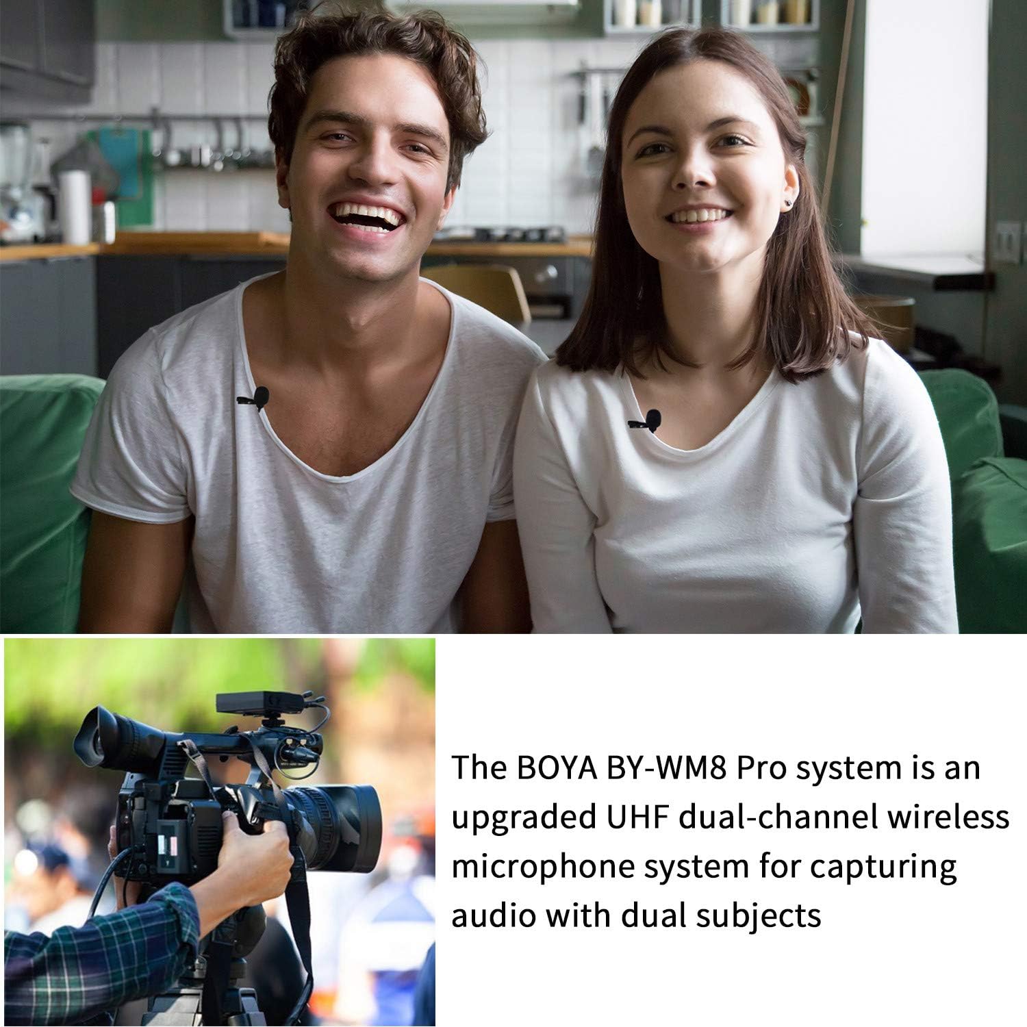 ๐ Crazy Deals Wireless Lavalier Microphone System for iPhone 11 8 x 7 6 Camera, BOYA Dual-Channel 2 Transmitter & 1 Receiver for DSLR Recorder Samsung Smartphone Youtube Street Interview Facebook Livesteam Vblog Black Friday - 80% OFF Wireless Lavalier Microphone System for iPhone 11 8 x 7 6 Camera, BOYA Dual-Channel 2 Transmitter & 1 Receiver for DSLR Recorder Samsung Smartphone Youtube Street Interview Facebook Livesteam Vblog