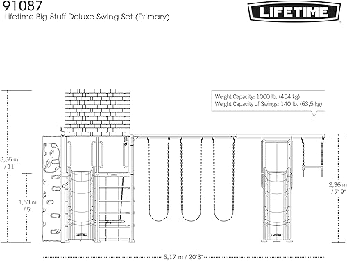 Miniatura 13 de Lifetime Big Stuff - Juego de columpios de lujo, primario