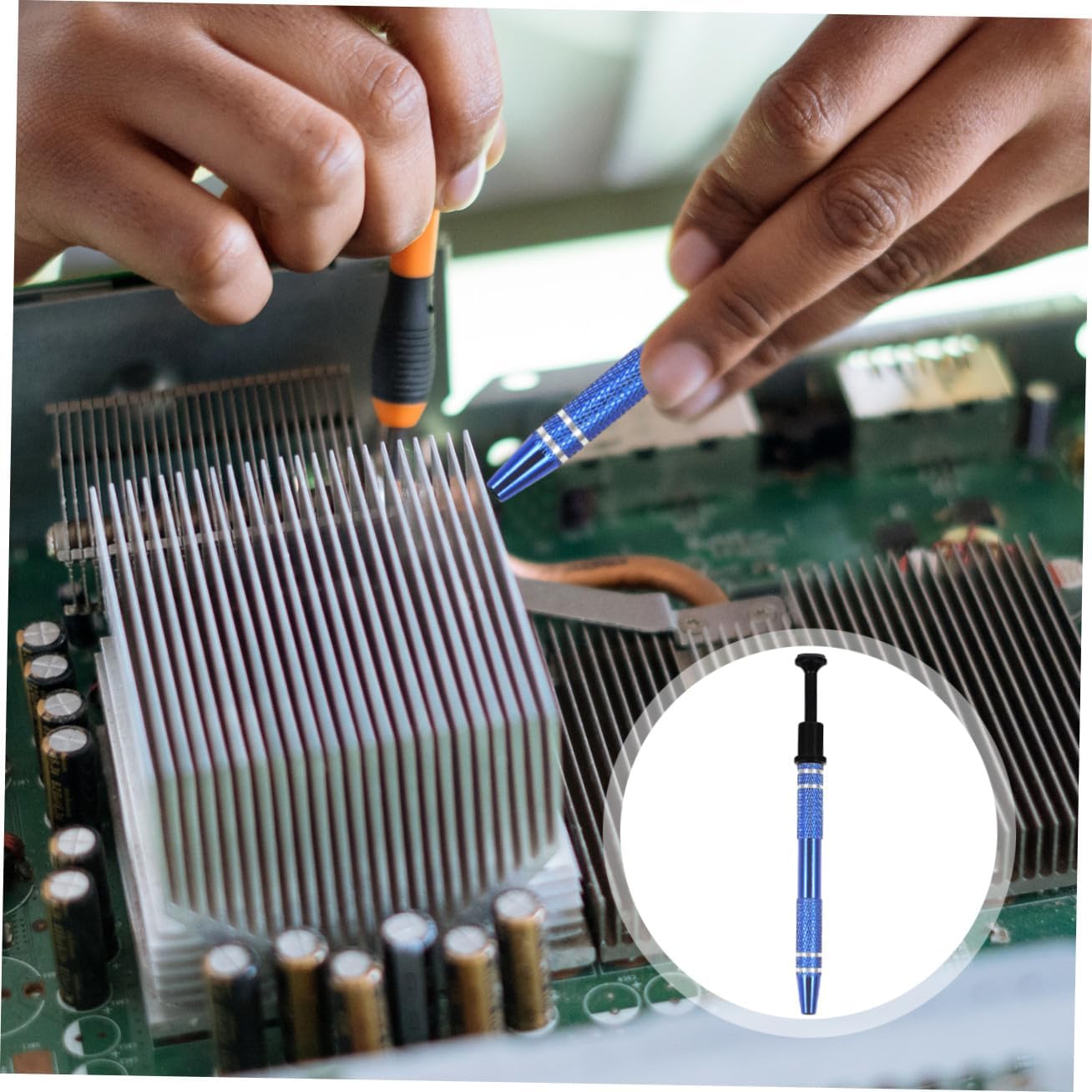 PRETYZOOM 2 Pcs Ic Chip Pick up Tool and Precision Electronic Component Grabber for Electricians, Ball Grid Array Chip Picker with Sturdy Construction, Suitable for Circuit Board Repair