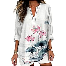 V Neck Shirt For Women Boho Multi Style Blouse Long Sleeve Novelty Graphic Plus Size Pullover Tops For Women