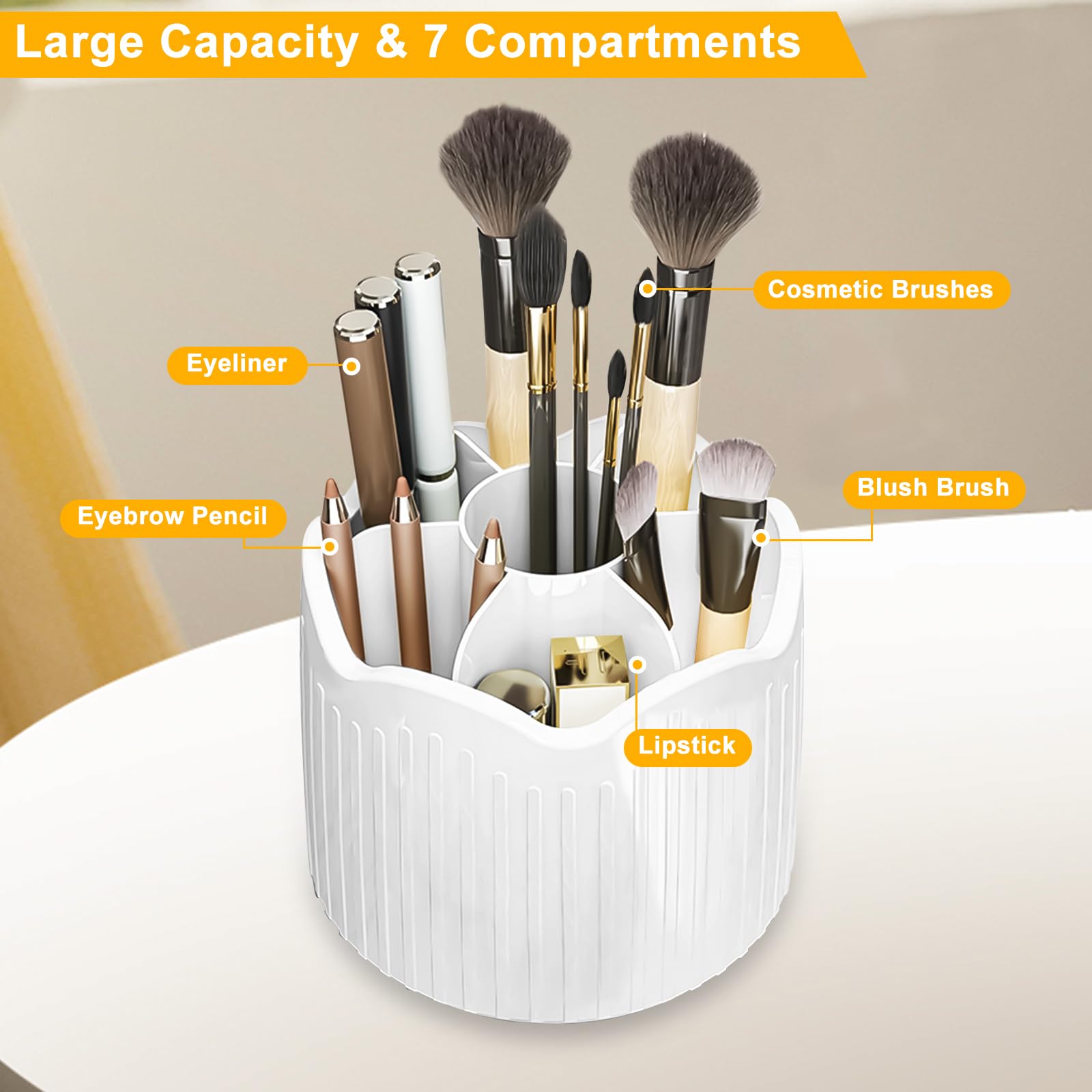 BigKing Makeup Organiser, Spinning Cosmetic Organizer Acrylic - Image 2