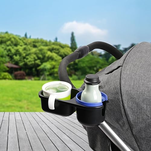 Miniatura 7 de Bandeja extraíble para refrigerios para cochecito con soporte universal para tazas, accesorio desmontable y accesorios, soporte para tazas de