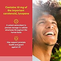 Vista 2 de Natural Factors, Licopeno 10 mg, soporte antioxidante para ayudar a reducir el daño de radicales libres con semillas de calabaza, 60 cápsulas