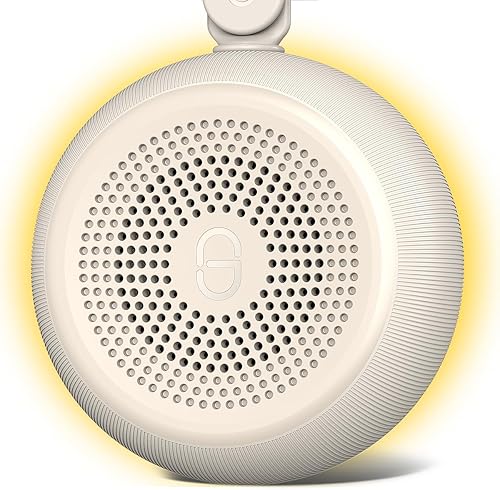Easysleep Máquina de sonido de ruido blanco portátil para bebé adulto con 30 sonidos relajantes, 12 colores de luz nocturna, 4 temporizadores,