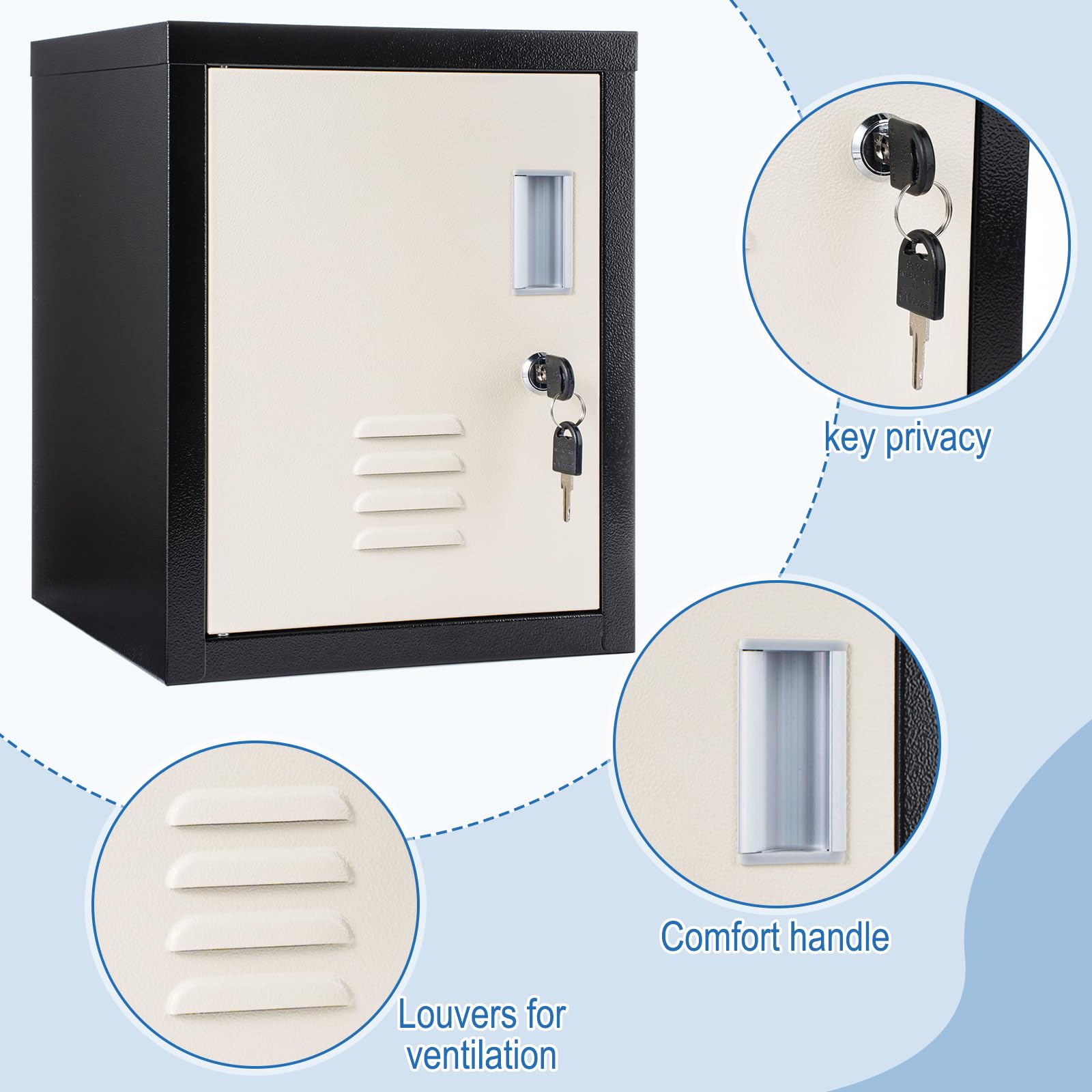 Amazon.com: Suzile Lockable Storage Cabinet Metal Lockable Steel