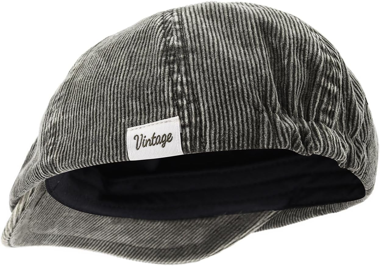 Corduroy Newsboy Caps for Men Retro 8 Panels Driving Hat Hooligan Driver Snap Hats Vintage Ivy Irish Golf Hat