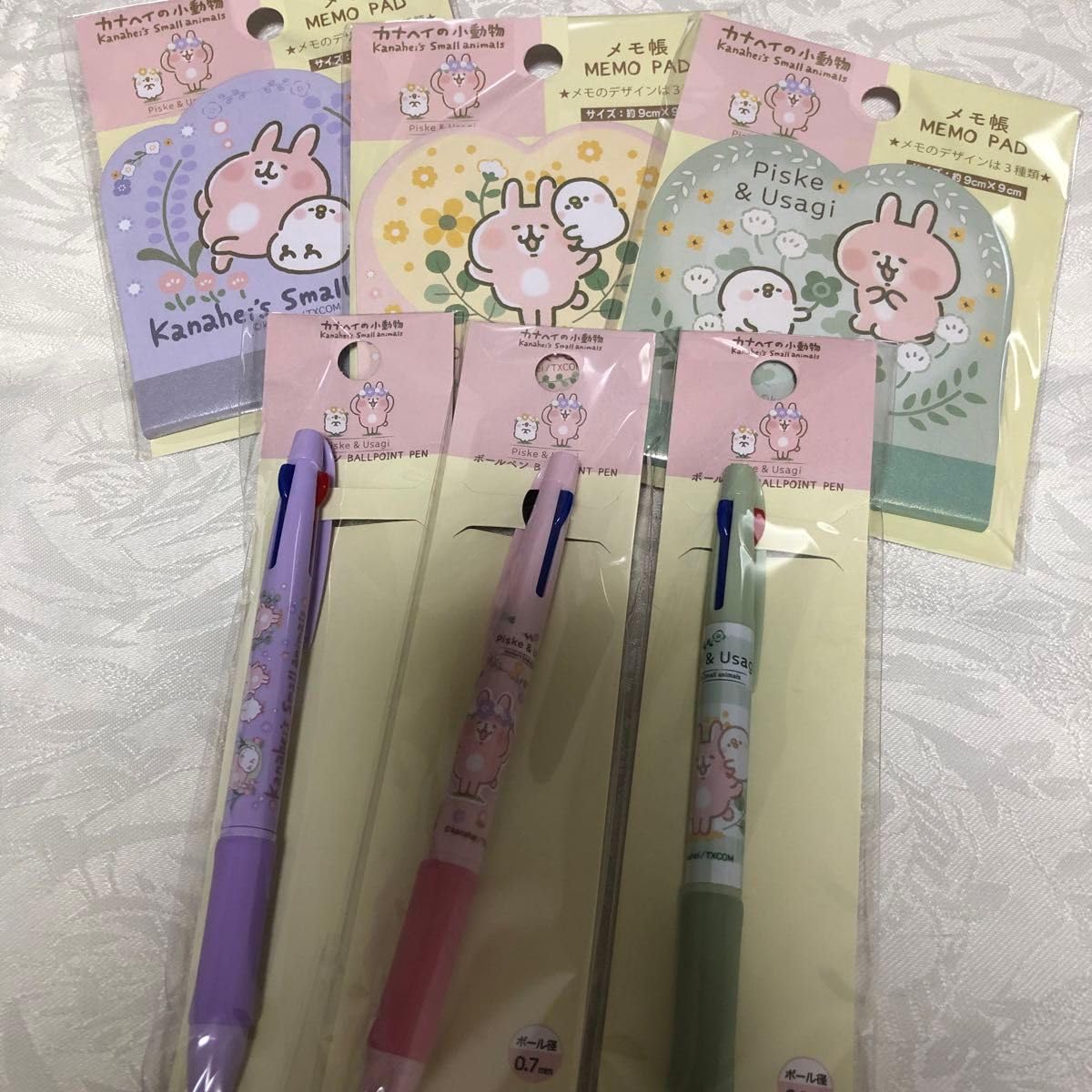 Amazon.co.jp: カナヘイの小動物 かなへい ボールペン3種 メモ帳