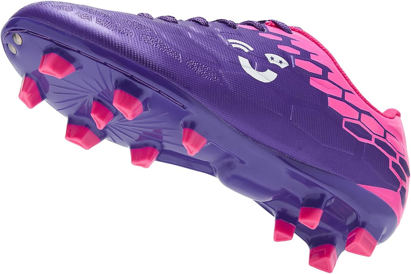 Soccer Shoes for Boys Pink Soccer Cleats Breathable Athletic Toddler Black Football Boots for Outdoor Indoor Soccer Shoes for Girls AG/FG