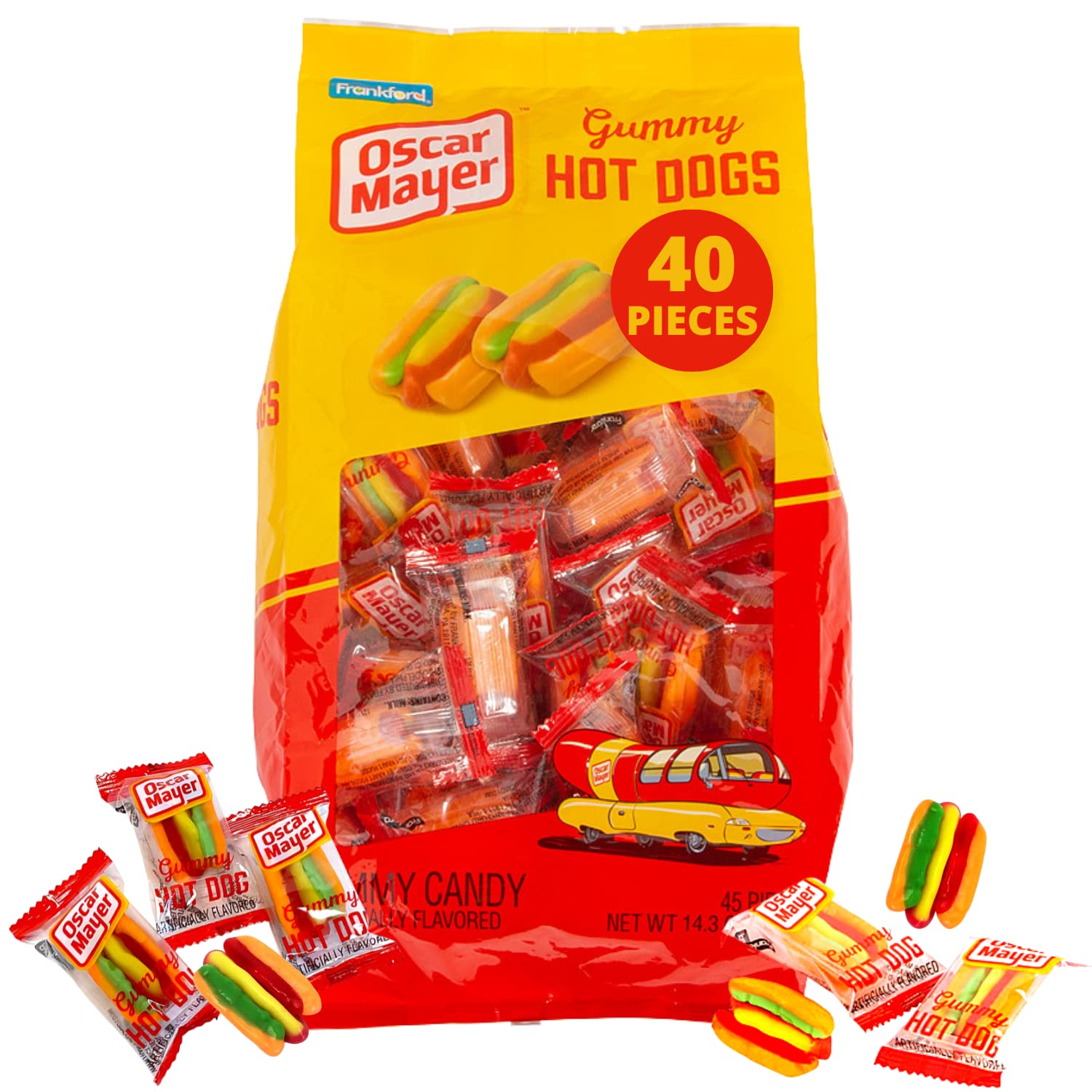 Bulk Individually Wrapped Oscar Mayer Gummy Hot Dog