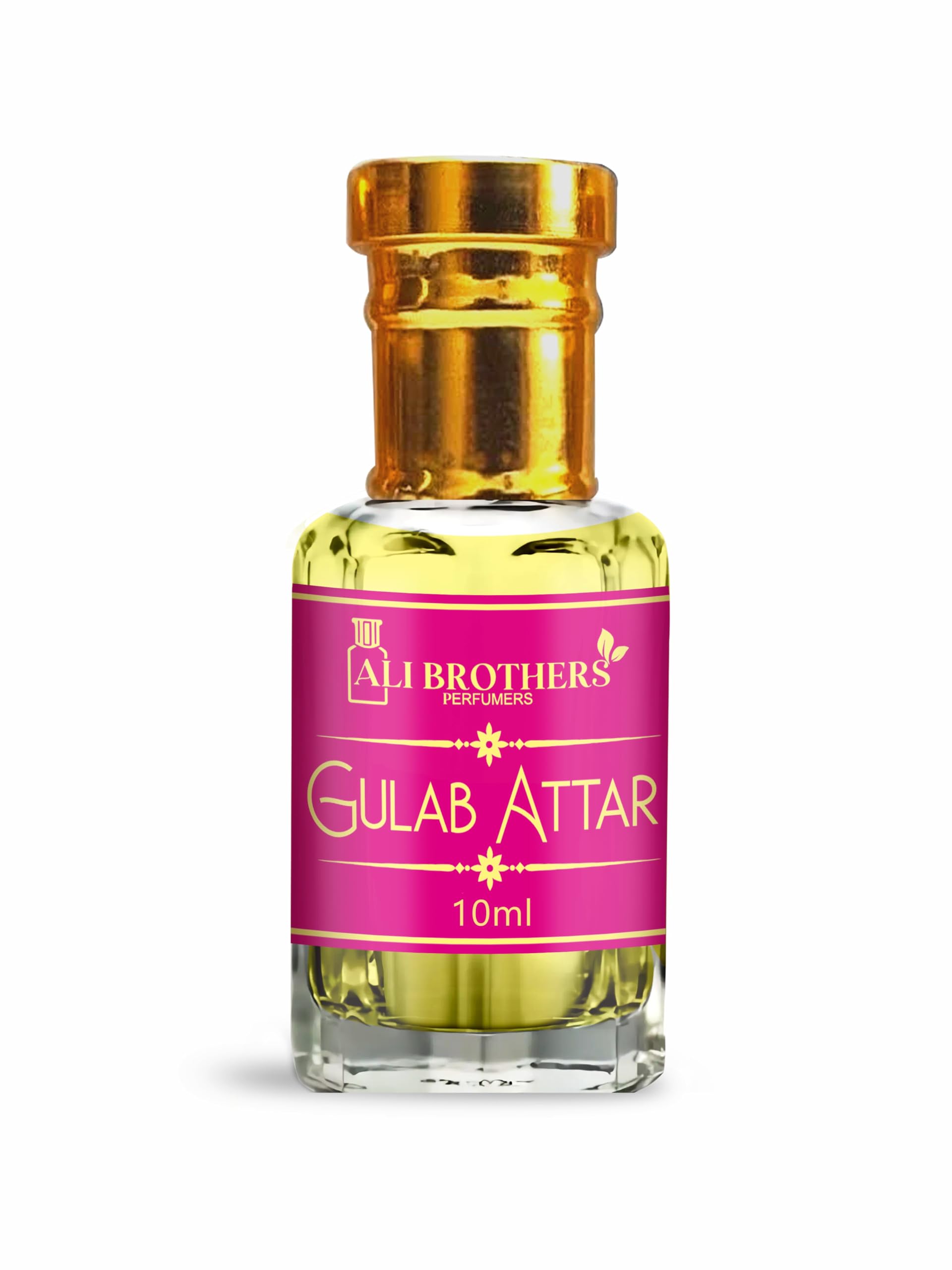 ALI BROTHERS PERFUMERS Attar For Men|Women Asli Gulab Pure Rose No Alcohal Long Lasting Fragrance 10 ml Rollon Pack