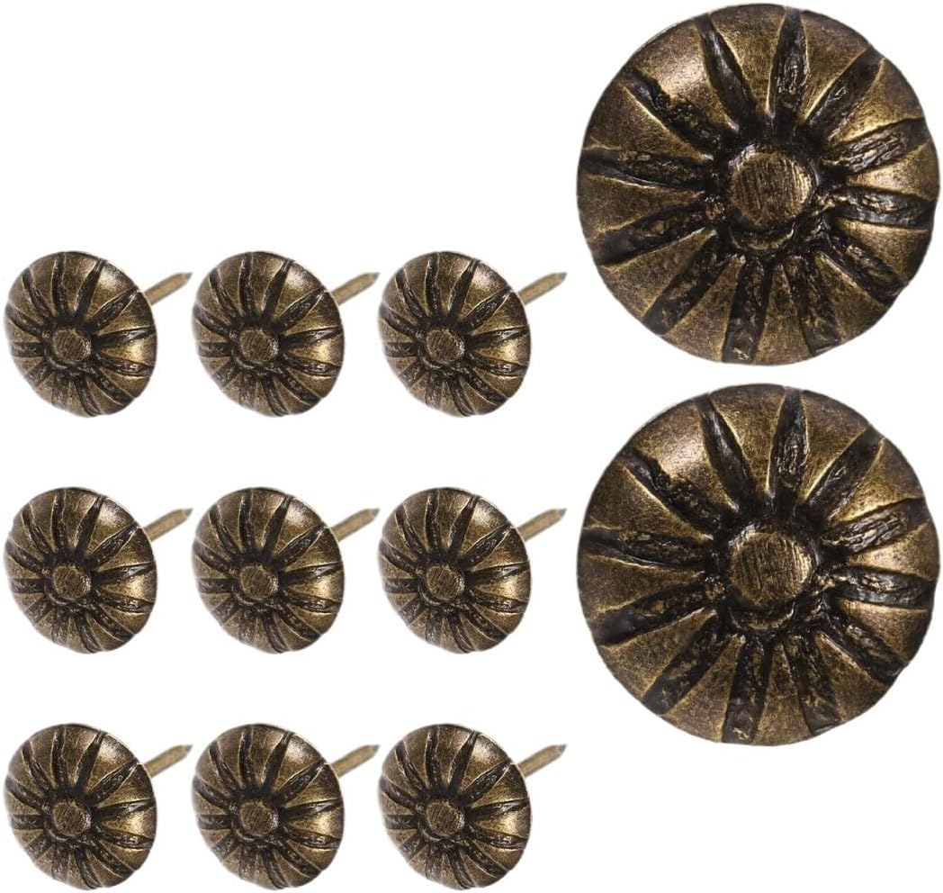 Upholstery Tacks 1000 Pcs Upholstery Nails Tacks Decorative Retro Vintage Iron Furniture Soft Bag Sofa DIY Crafts Push Pin Thumb Tacks For Fabric Securing