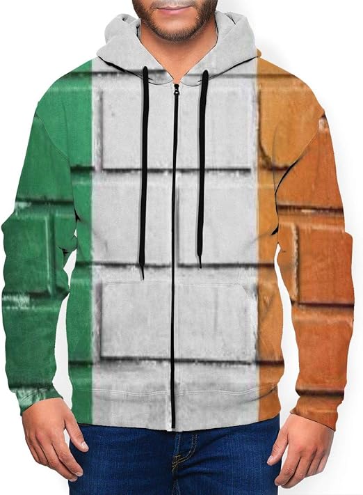 Neverless® Felpa con cappuccio da uomo con stampa poligonica