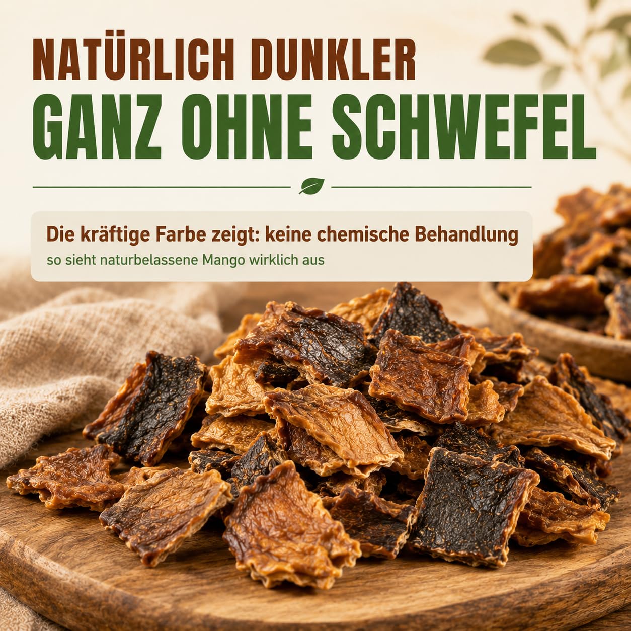 GiDeli Getrocknete Mango Ungesüßt Ungeschwefelt 10kg im Eimer - Naturbelassene Trockenfrucht ohne Zuckerzusatz - Sonnengereifte Mangostreifen - Natürliche Ballaststoffquelle - Ideal für Müsli & Backen