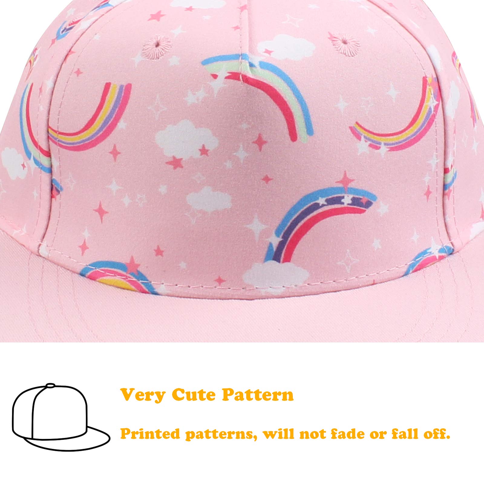 Pesaat Summer Baby Baseball Caps Toddler Sun Hat for Boys Girls Adjustable Kids Trucker Hats — view 4