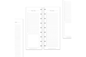 BetterNote Half Sheet Skinny Refill for Discbound Planners