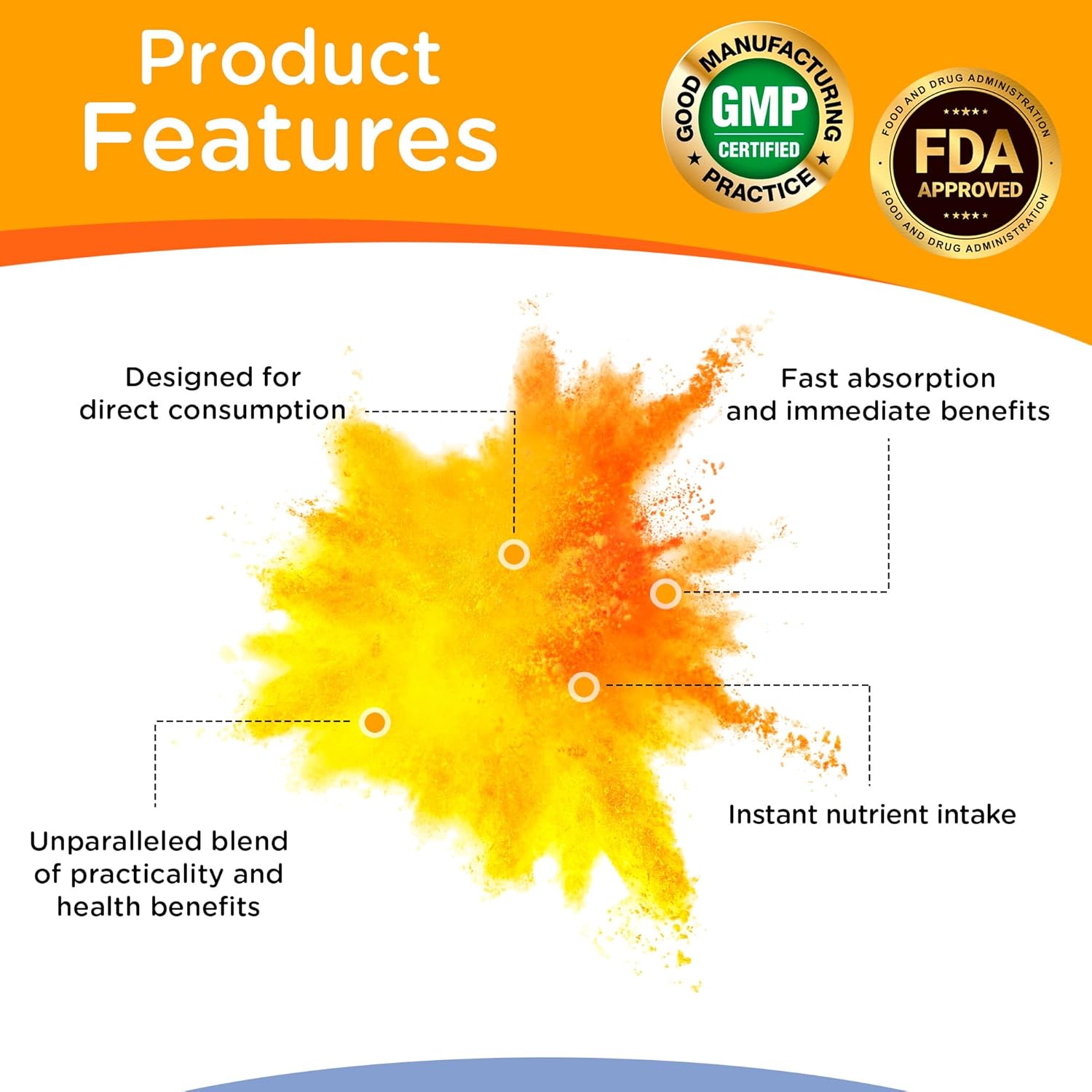 Dr. T On-the-go Packs – Immune System Formula – No Water Needed, Direct-to-Mouth – with Vitamins C, E, Zinc & Selenium – Supports Daily Wellness, Vitality & Overall Health – Orange, 30 Packs