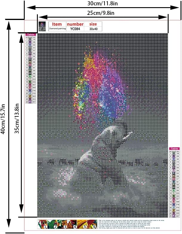 5D Diamond Painting Art Kits for Adults Full Drill Round Crystal Rhinestone Art Craft DIY Painting Kits for Parents Children Interaction Home Wall Decor (Elephant 30x40cm) - Image 3