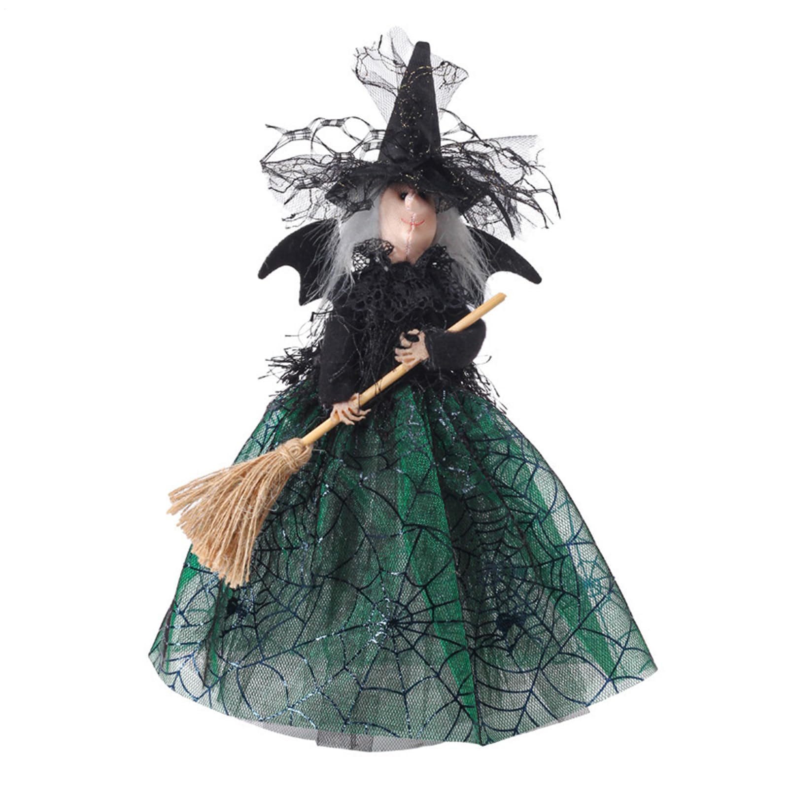Czarna wied?ma, kolekcjonerska lalka Halloween, duch, czarownica, czubek drzewa Halloween
