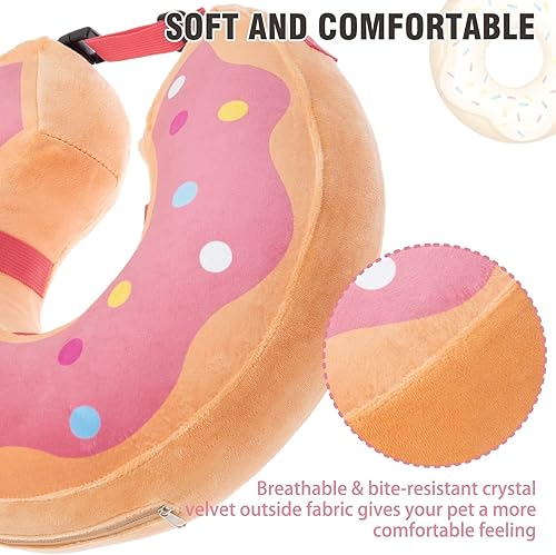 Miniatura 4 de BINGPET Collar de cono suave para perro, alternativa de recuperación suave para perros grandes, medianos y pequeños después de una cirugía, collar