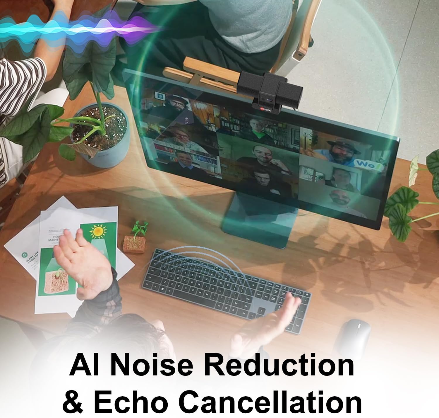 JOYUSING Flip600S 4K Webcam for PC, Ultra HD Webcam with tripod, PDAF Autofocus, Noise-Cancelling Mics, 79° FOV, Auto Light Correction, Privacy Cover, for Conference, Streaming, Zoom/Teams/Google Meet