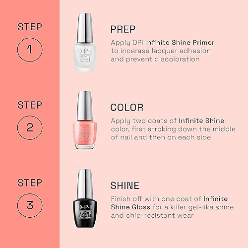 Miniatura 5 de OPI Infinite Shine, esmalte de uñas morado con acabado opaco con purpurina, hasta 11 días de uso, resistente a las astillas y de secado rápido,