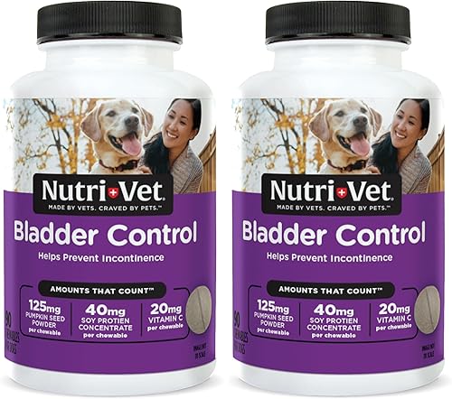 Miniatura 9 de Nutri-Vet Suplemento para el control de la vejiga, suplemento de arándano, productos para perros, apoyo inmunológico, ayuda a la incontinencia