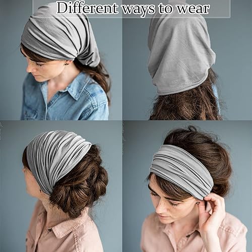 Miniatura 6 de Messen 6 paquetes de tubo de rastas de elastano, unisex, banda elástica para rastas de extremo abierto, cubierta elástica para el cabello