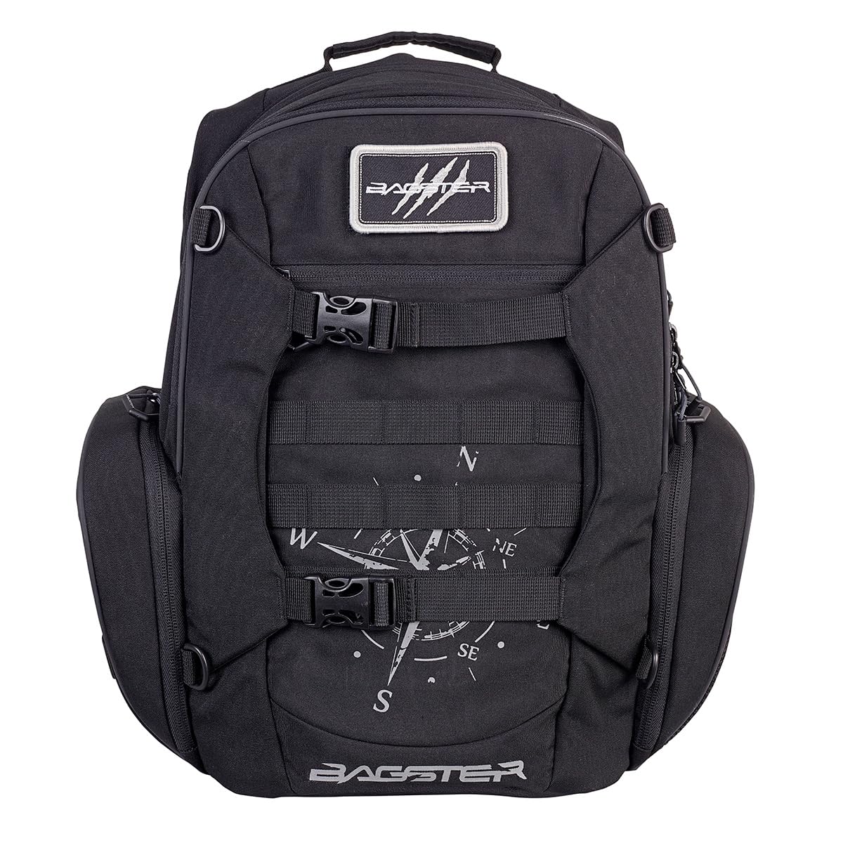 Bagster Motorcycle Bags Collection Zaini e Borse Moto Impermeabili Sacoche da Serbatoio Magnetiche Supporto Smartphone Moto Backpack&Tank Bag per Viaggi (WIND Backpack (Nero), Universale)