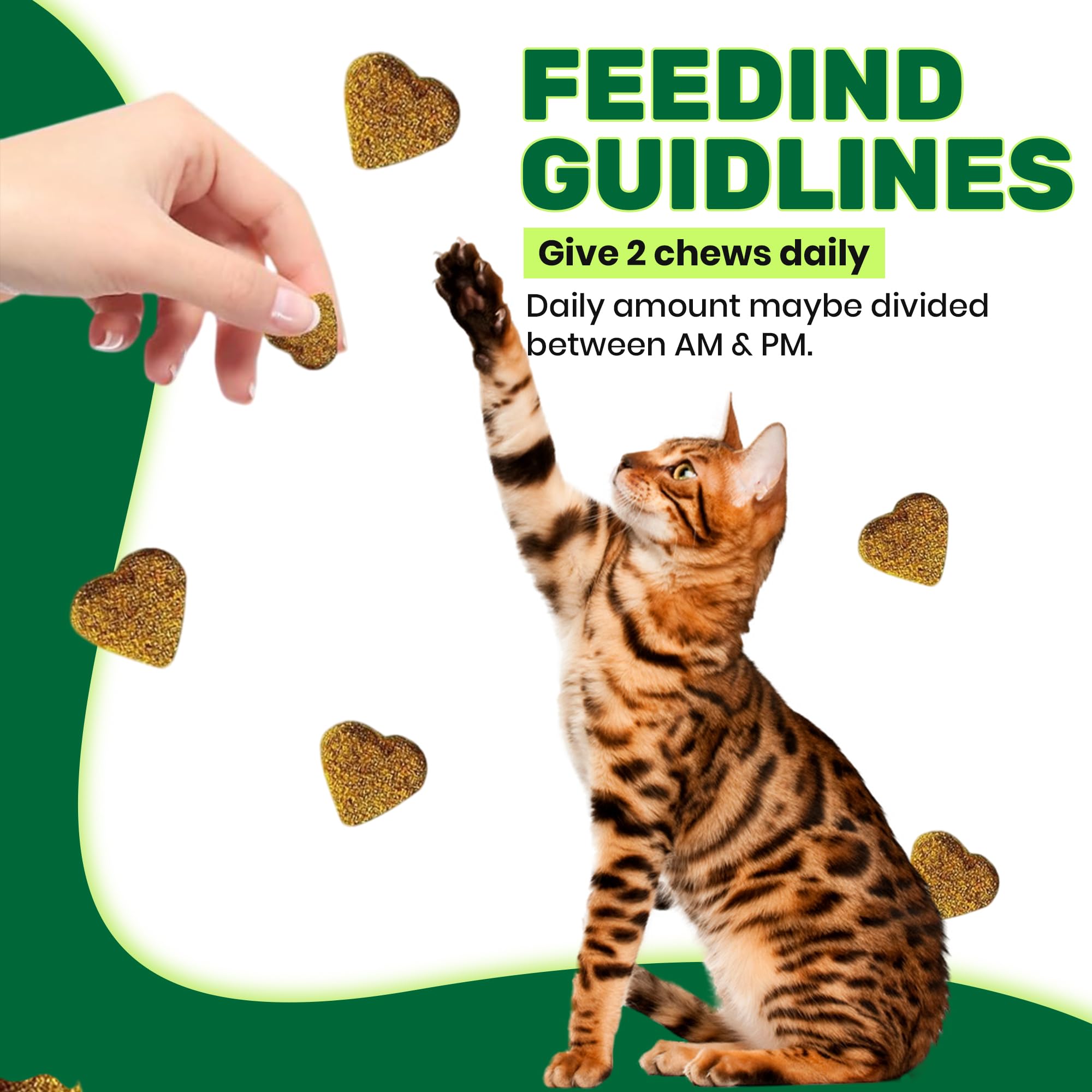 ActiveFur Nutrition Multivitamin Digestive Support Chews for Cats - 135 Salmon Flavoured Soft Chews - Image 4