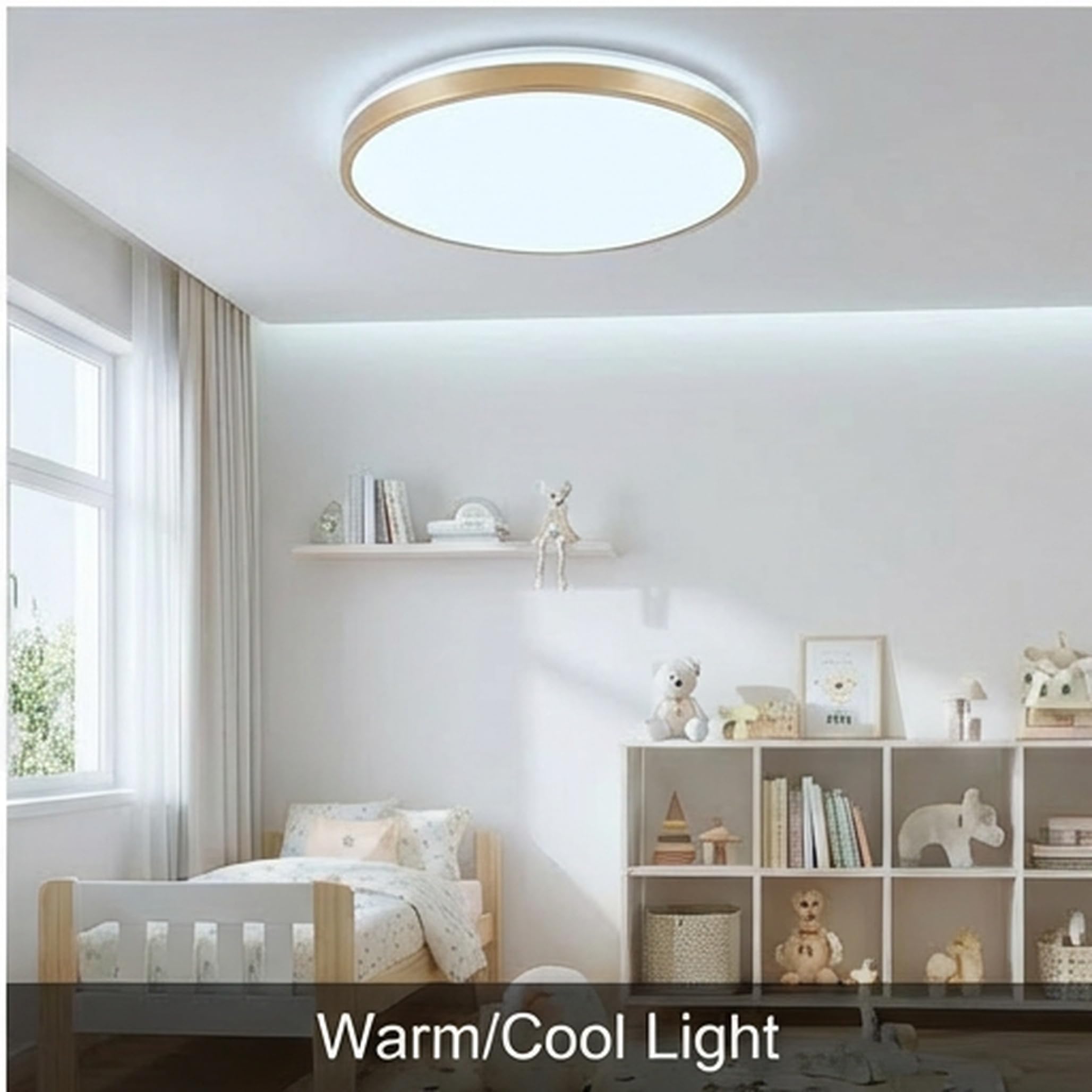Lampada da Soffitto con Telecomando per le Camerette dei Bambini | 24W, 30CM, Altoparlante Bluetooth, Intensità Luminosa Regolabile, RGB, 3 Temperature di Colore, per la Camera da Letto