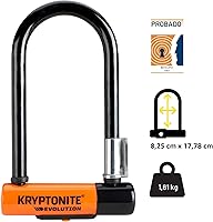 Vista 3 de Kryptonite Evolution Mini-7 - Cerradura en U para bicicleta con cable de seguridad de 4 pies, 0.276 in máximo, grillete de acero de rendimiento