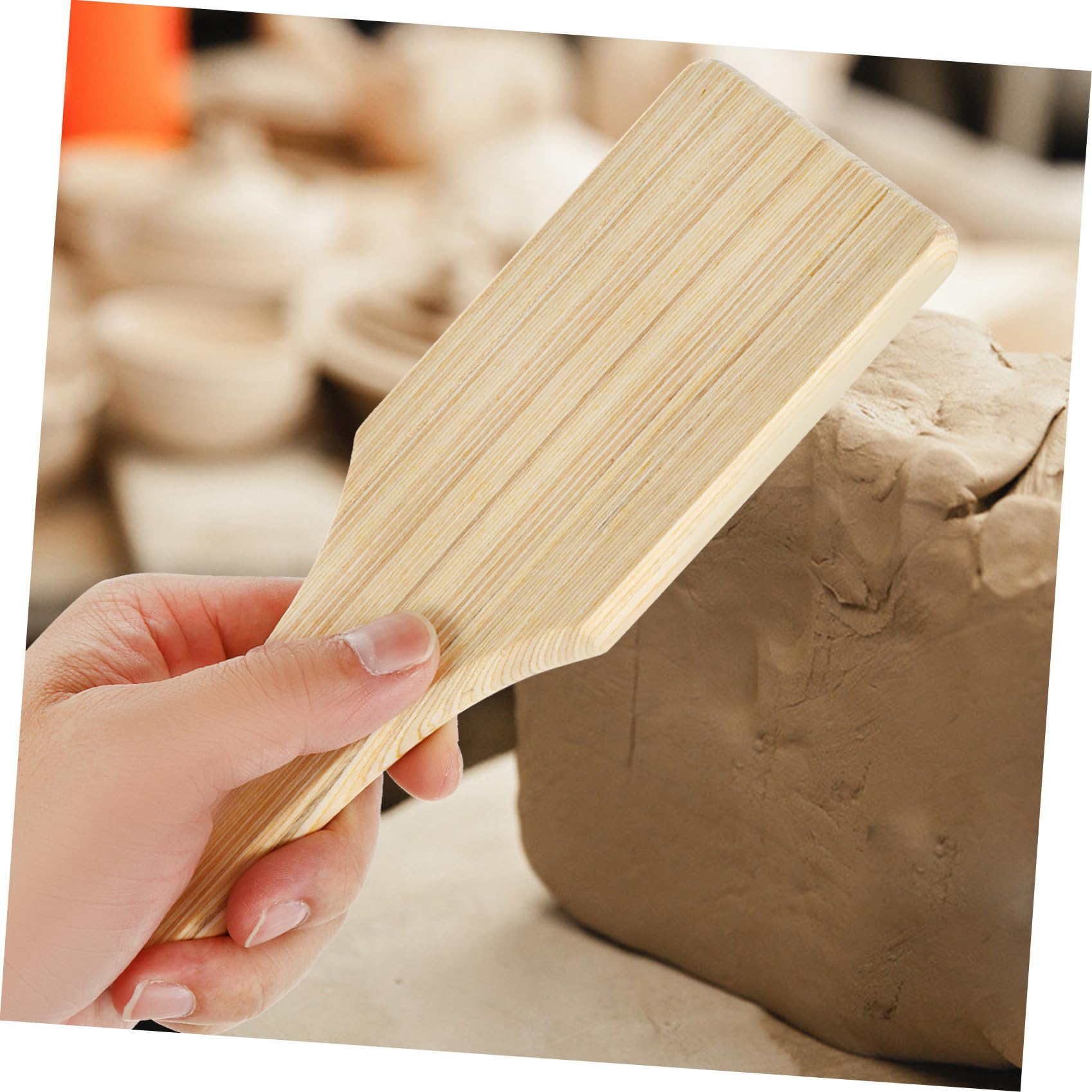Paleta de Arcilla de Madera para Cerámica, Modelado y Texturizado