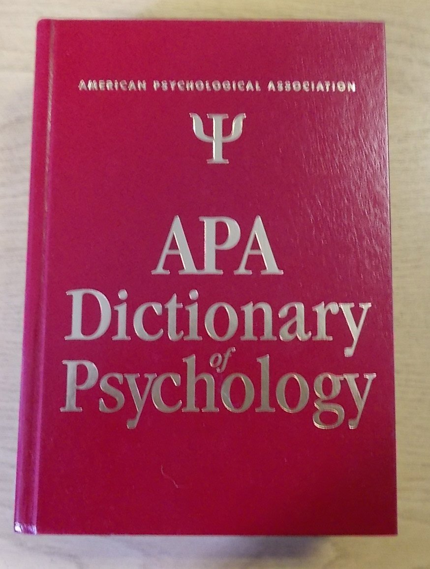 The APA Dictionary of Psychology
