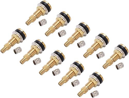 Miniatura 6 de Vástago de válvula de neumático sin cámara líquido de latón 1 7/8 pulgadas TR618A adecuado para orificio de válvula de 0.625 pulgadas