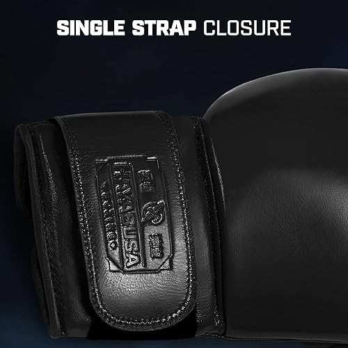 Miniatura 6 de Hayabusa Guantes de boxeo de cuero profesional con velcro para hombres y mujeres
