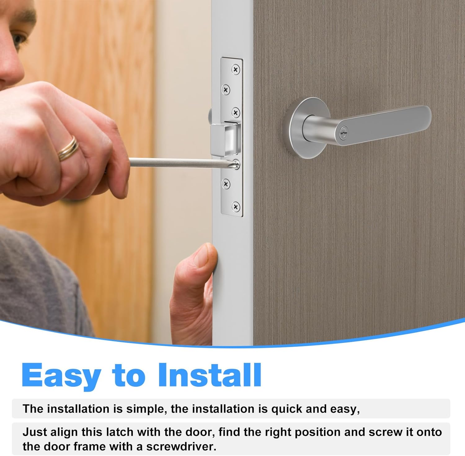 Deadbolt Armor - 6 Inch Extended Strike Plate for Heavy Duty Residential Door - 3 Pack (Silver)