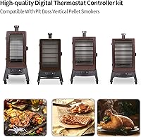 Vista 3 de Kit de placa de control de termostato digital de repuesto para fumadores de pellets verticales Pit BOSS serie 7 con pantalla LCD, equipado