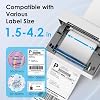 KNAON Impresora de Etiquetas de Envío Térmica Bluetooth, Impresora de Etiquetas de Dirección Térmica Portátil 4x6 para Pequeñas Empresas, Compatible con iPhone, Android, Windows, Mac – Funciona con Etsy Shopify USPS y Más, Blanco, Certificado Global Recycled Standard 3