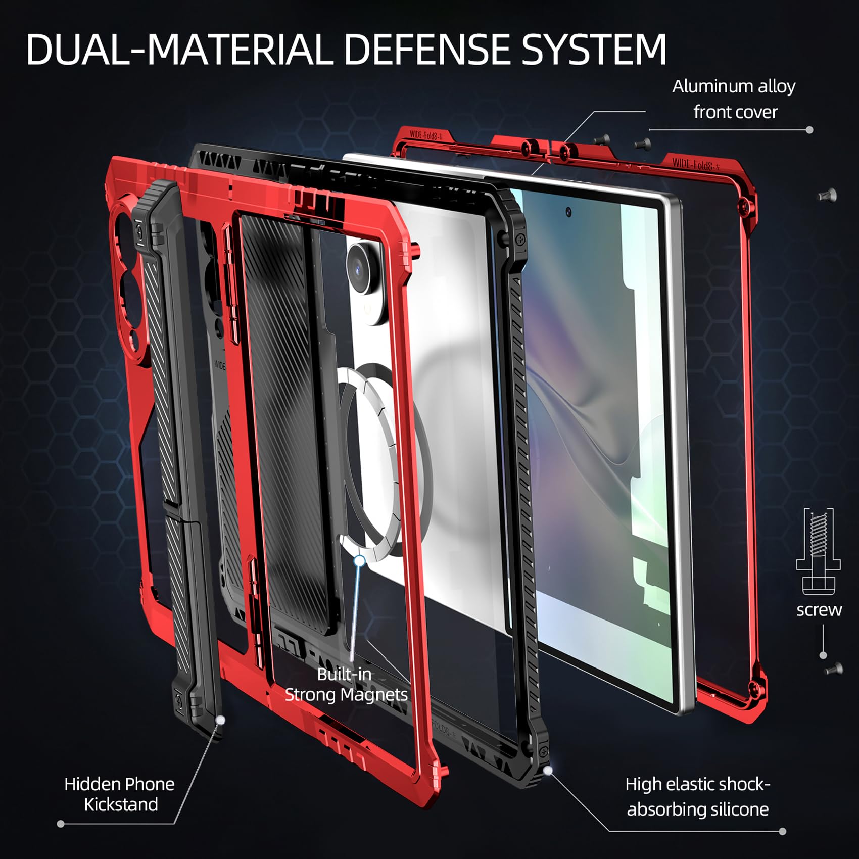 per Samsung Galaxy Z Fold 8 Custodia Antiurto