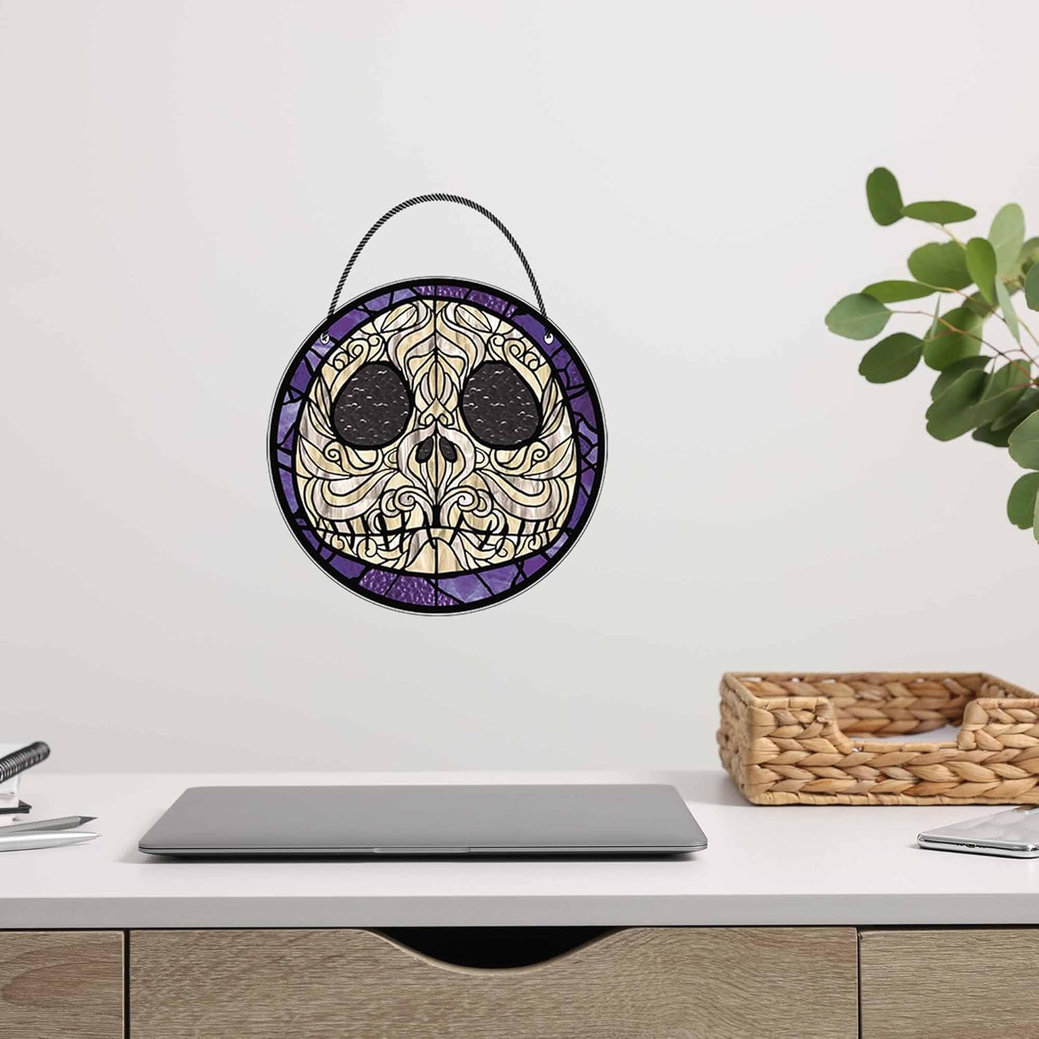 Disney The Nightmare Before Christmas Jack Skellington Hanging Acrylic Wall Art - Intricate Jack Wall Decor for Home