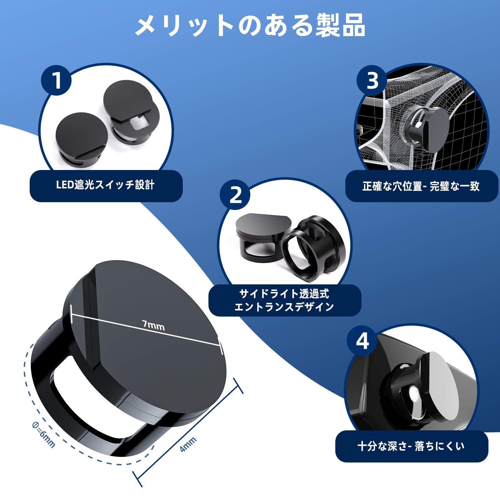 Amazon | for Ray Ban Metaメガネアクセサリー用LEDライトブロッカー