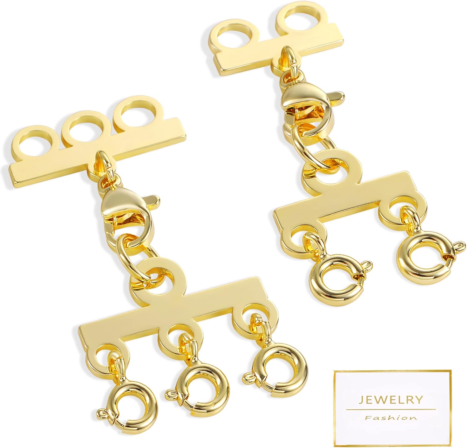 Necklace Layering Clasps 14K Gold Necklace Separator for