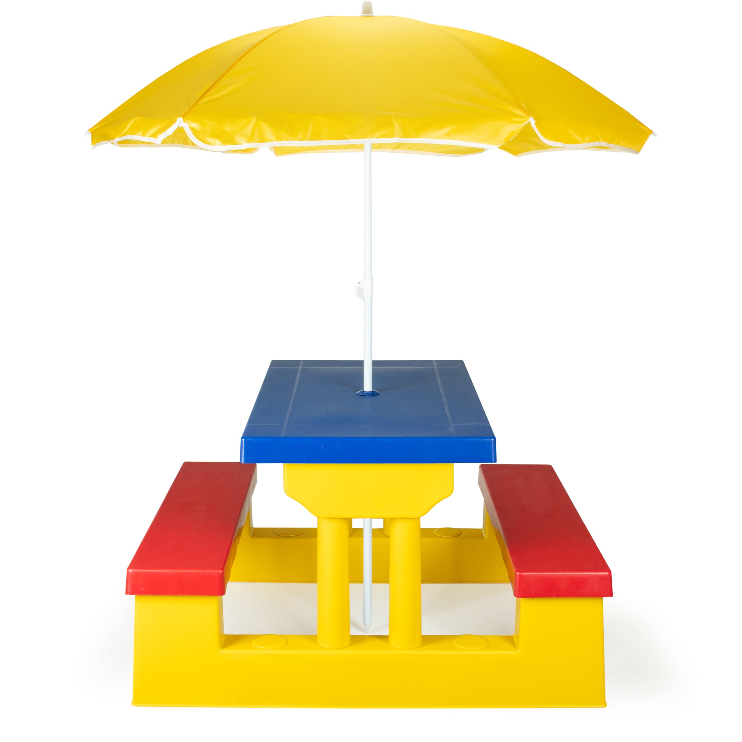 COIL Tavolo da Giardino per Bambini con Panche e Ombrellone Rimovibile